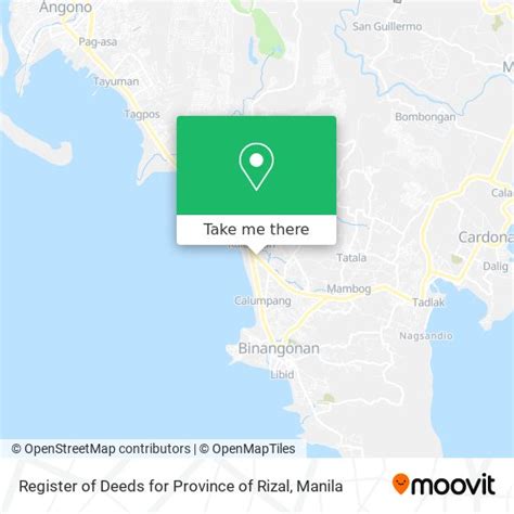How to get to Register of Deeds for Province of Rizal in .